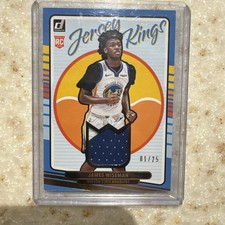 2020-21 Donruss Rookie Jersey Kings Prime #11 James Wiseman /25 PATCH GSW Card