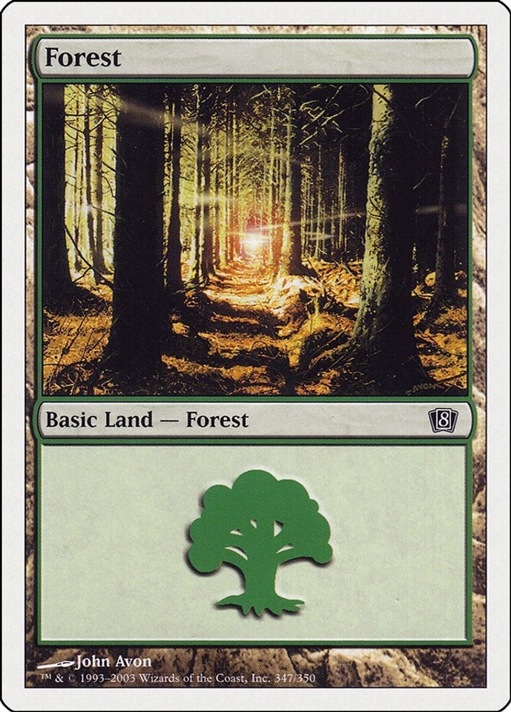 Forest (347) (Foil NM) 8th Edition MTG 8ED