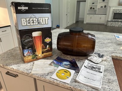 Mr Beer Home Brewing Kit 2 Gallon Brown Plastic Keg  Barrel Fermenter