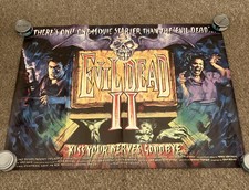 Evil Dead 2 (1987) Quad Cinema Poster 30"x40" Rare