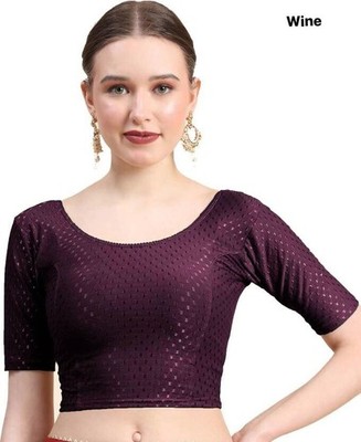 Saree Blouse Readymade stretchable Lycra  Designer Sari Choli Indian crop top.