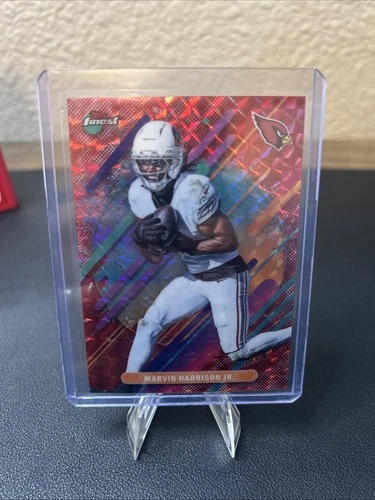 2025 Topps Finest Football Red Refractor Marvin Harrison Jr. #261