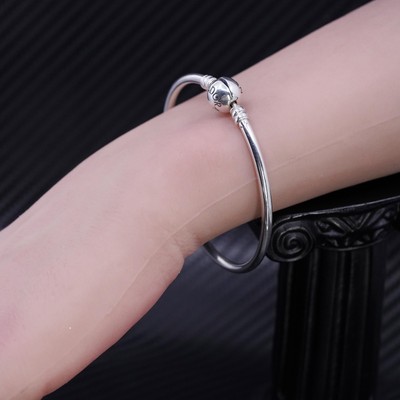 6.5”, vintage Pandora ALE sterling silver 925 moments bangle