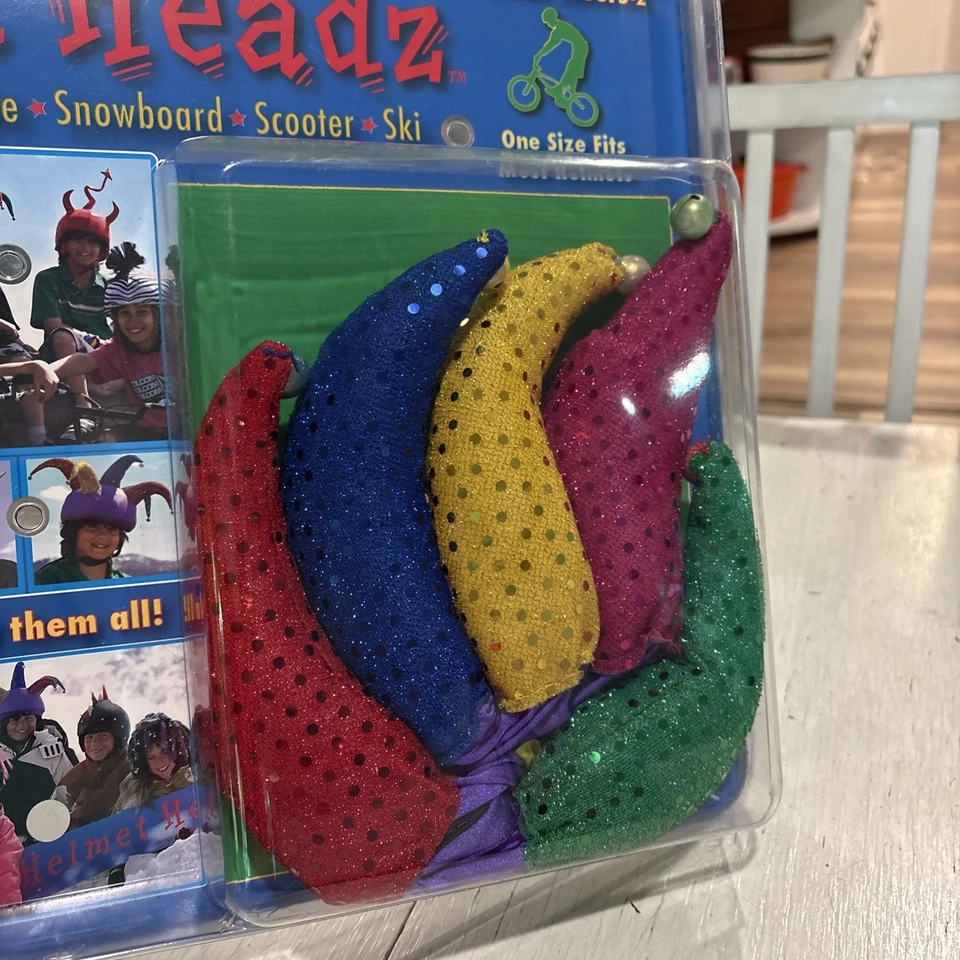 Helmet Headz Multi-Sport kids Helmet Covers 2 OSFA Puffer Fish & Jester~NEW - Image 2 of 4