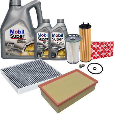 FEBI Filter Satz 6L MOBIL 0W20 FORMULA V 3000 für CADDY 5 GOLF 8 PASSAT B8 2.0D