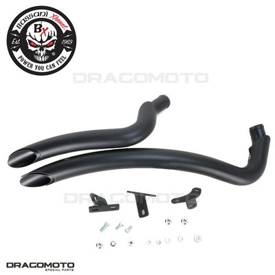 Harley FXDF 1584 Dyna Fat Bob 2008-2011 Auspuffanlage BASSANI Radius Sweeper ...