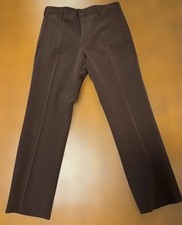 USED PRADA PRADA SLACKS, BROWN, SIZE 46, PANTS EXCELLENT