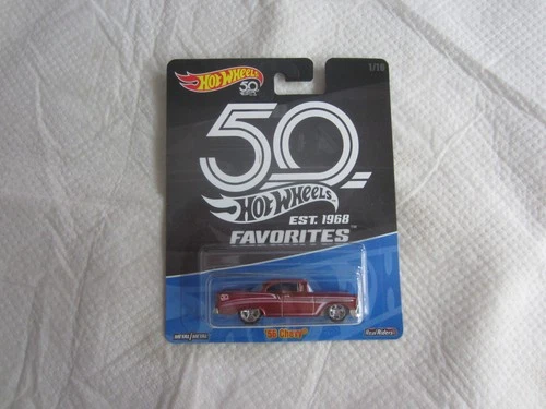 2017 Mattel Hot Wheels 50th Anniversary Favorites: Red '56 Chevy NIP