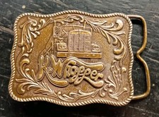 Vintage 1977 Kenworth K-Whopper Semi Truck Belt Buckle Tonkin Bergamot G-41