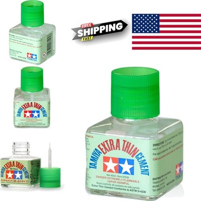 Extra Thin Plastic Cement 40ml Clear Resin with Precision Fine Tip Applicator