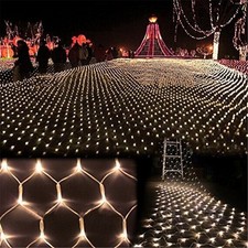 LED Net Mesh String Fairy Light Warm White, 9.8ft x 6.6ft 204 LEDs 8 Modes, L...