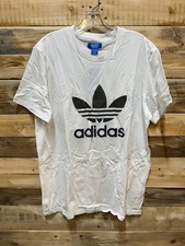adidas Originals Men's Trefoil Xeno Stacked T-Shirt, White, A1 C523T 