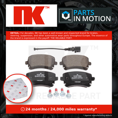 Brake Pads Set fits AUDI S4 B6, B7 4.2 Rear 03 to 09 NK 4B3698451 4F0698451 New