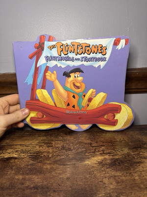 The Flintstones Flintmobile & Storybook Bedrock Press 