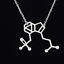 thumbnail 1  - Psilocybin Magic Mushroom Chemistry Structure Molecule Statement Necklace