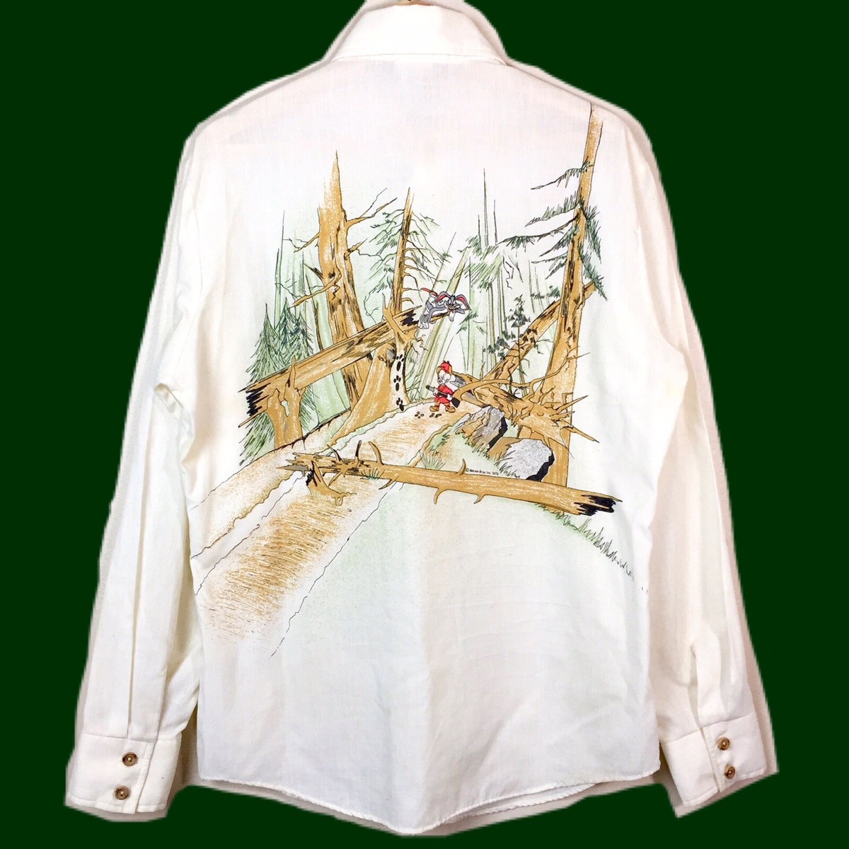Alfie California Disco Shirt Looney Tunes L/S 70's Elmer Fudd Bugz