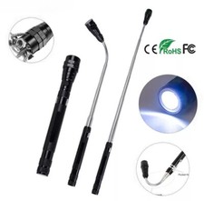 Flexible Flexi Torch Telescopic 3 LED Magnetic Pick Up Tool Light Flashlight