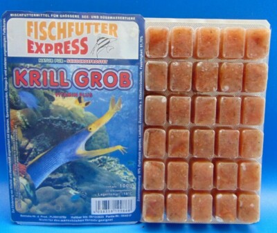 40x 100g Blister Krill Grob Frostfutter, Zierfischfutter