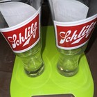 Set Of Two 1980s Schultz Tavern Glasses 7.5 Inches Tall — photo 3