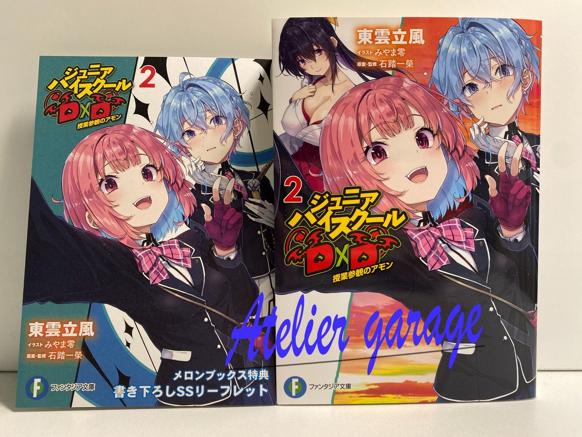 New Junior High School DxD Vol.2 + Extra leaflet M 2 Set Japanese