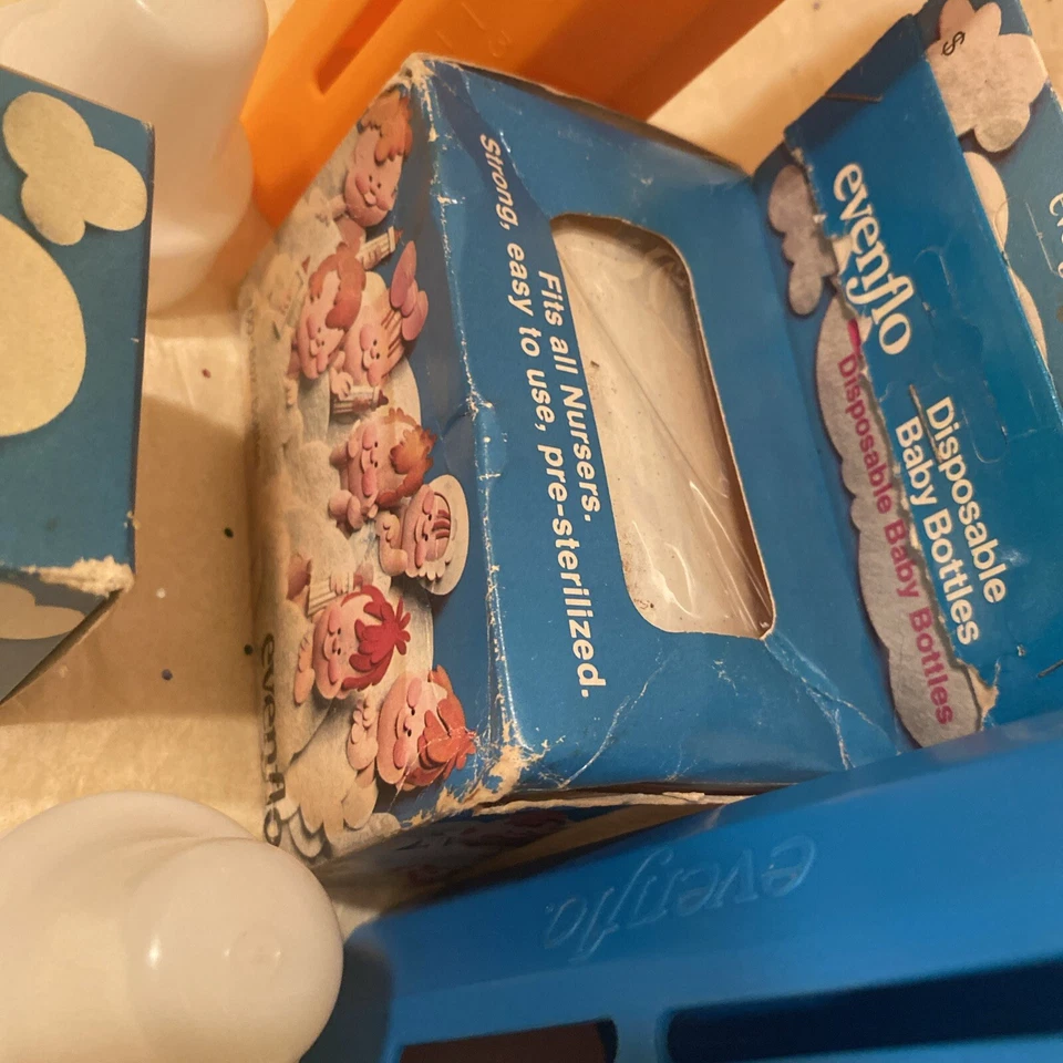 🍼Vtg Evenflo Disposable Toss'ems Baby Bottles 1970s DropIn Nurser Set RARE🍼👀 - Image 4 of 4