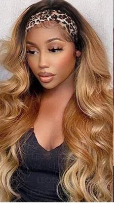 Long Wavy Synthetic Ombre Headband Wig-(Blonde) | eBay display picture 3