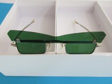 1960s John Lennon Green Lens Flip-Up Sunglasses w/case USA vintage hippy