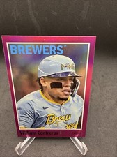 2024 Topps Archives WILLIAM CONTRERAS Base PINK FOILBOARD Brewers #195