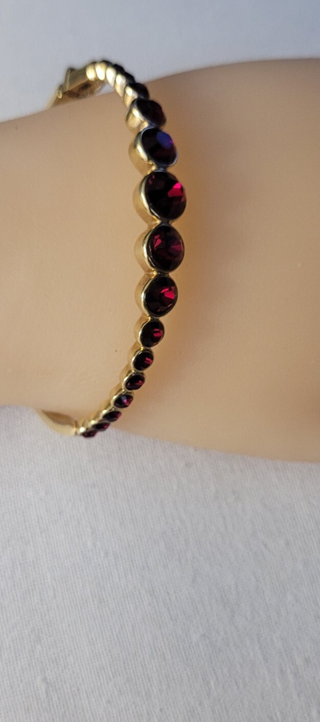 Givenchy crystal  bangle bracelet - image 1