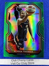 2021 #42 Alyssa Thomas WNBA Panini Prizm Basketball Green Prizm Sun