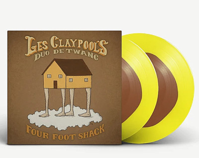 Les Claypool's Duo De Twang Four Foot Shack 2XLP YELLOW color vinyl Primus 1/600