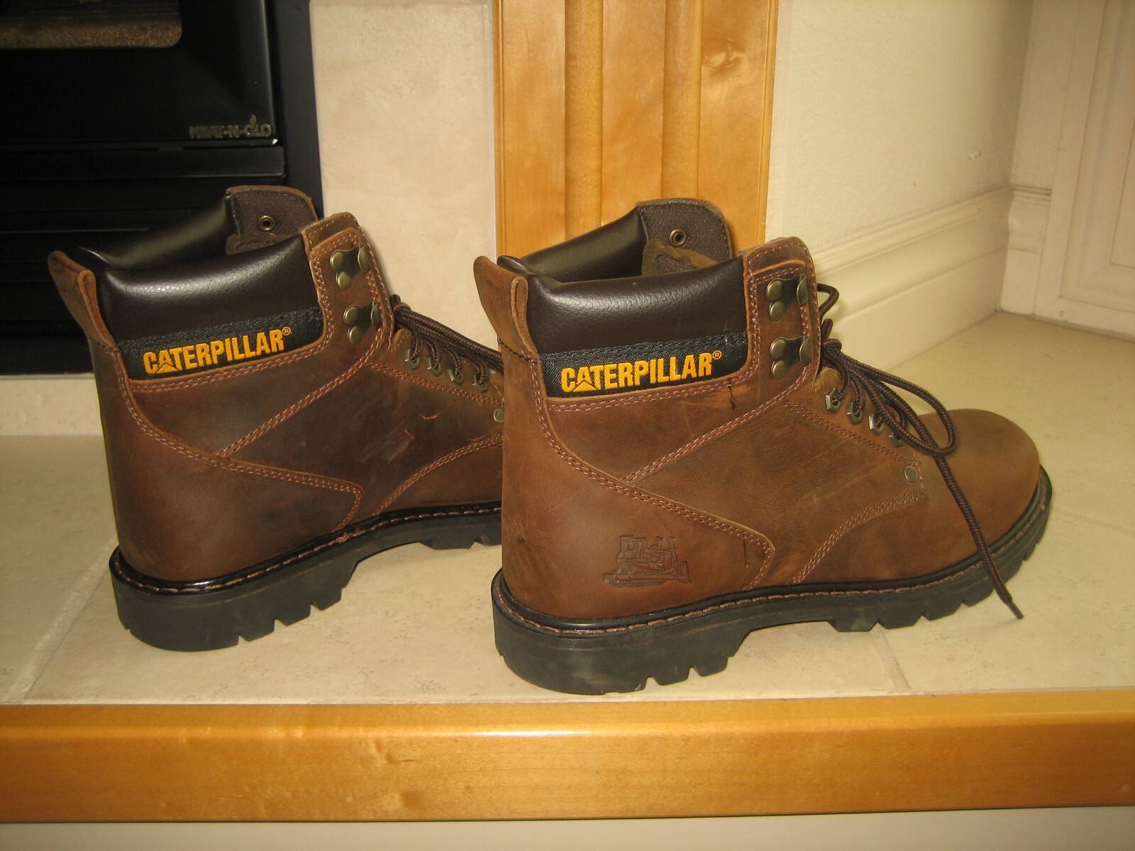 CAT Caterpillar Mens Brown Second Shift Soft Toe Work Boot P72593 SZ
