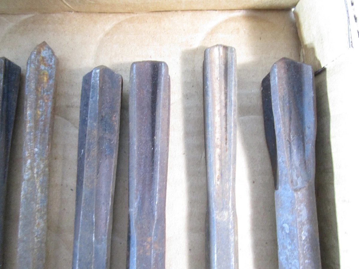 8 Vintage Hand Star Drill Bit s 9
