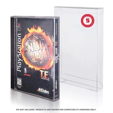 5PC Clear Box Protectors Display For PS1 LONGBOX Video Games Custom Cases CIB