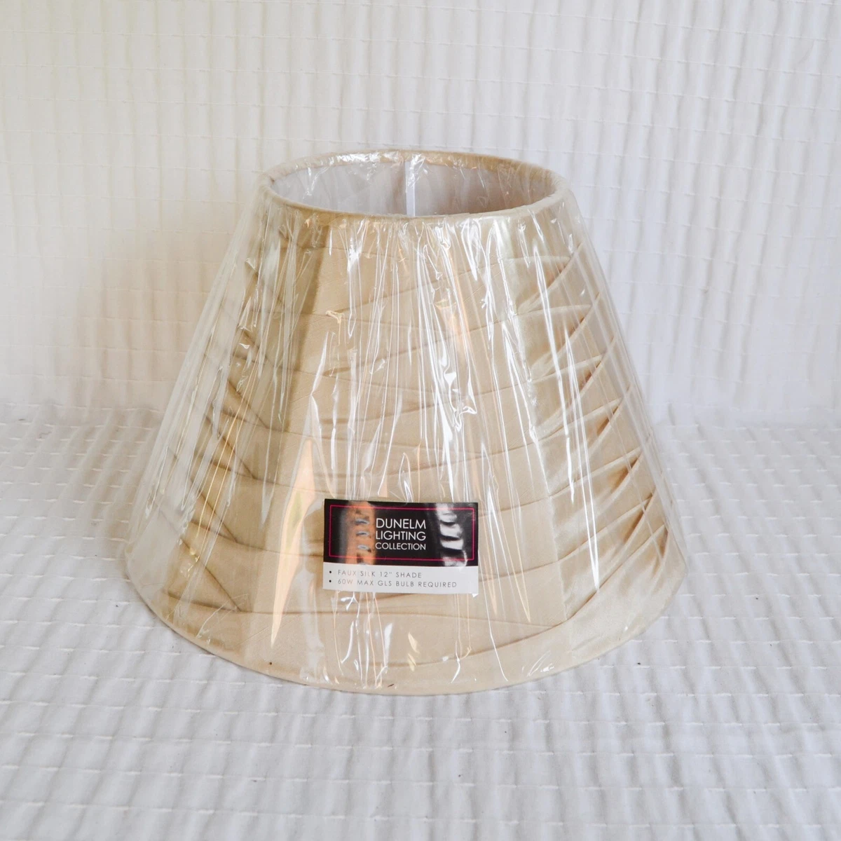 Dunelm Pinch Pleated Lamp Shade Champagne Colour Table Ceiling