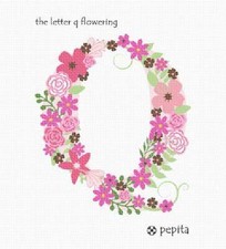 The Letter Q Flowering Needlepoint Kit or Canvas