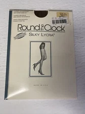 Round The Clock Control Top Sheer Leg  Silky Lycra 62 Size A Satin Taupe