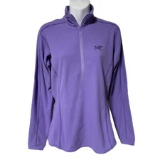 Arc’teryx Lavender Purple Delta Polartec Lightweight Pullover Waffle Fleece M