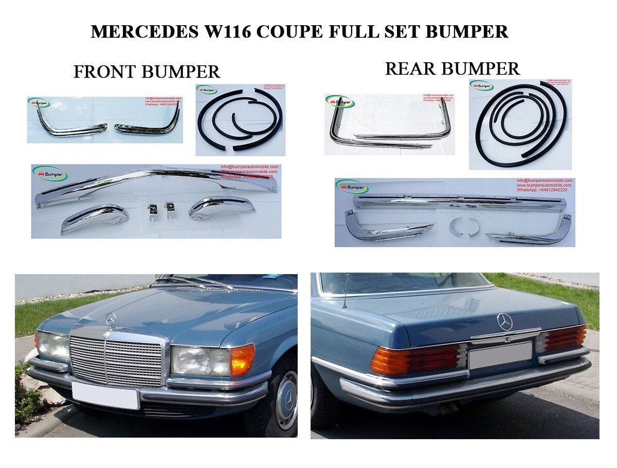 Mercedes W116 (1972-1980) EU style bumpers New | eBay Mercedes W116 (1972-1980) EU style bumpers New | eBay