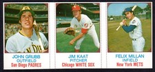 1975 HOSTESS PANEL #109 110 111 John Grubb  Jim Kaat  Felix Millan  SP  EX+   A