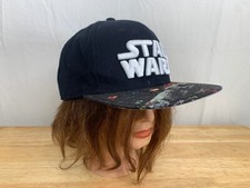 Star Wars Lucas Film Flat Printed Bill Snapback Black Hat Cap