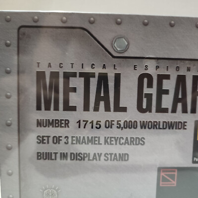 Metal Gear Solid Limited Edition Set Of 3 Key Cards Official Replica  Figurines | eBay