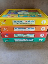 Hooked On Math Master The Facts Incomplete Set 1 - 4 Homeschool EUC Book