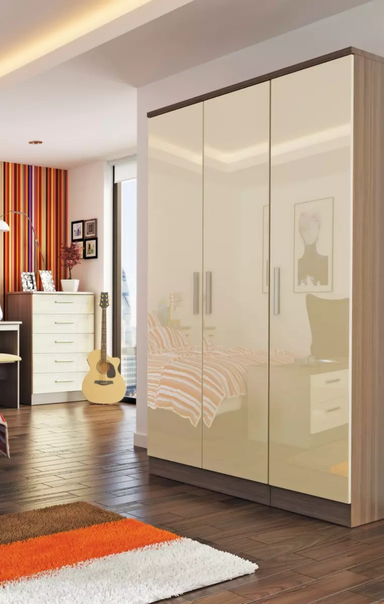 High gloss armoire deals