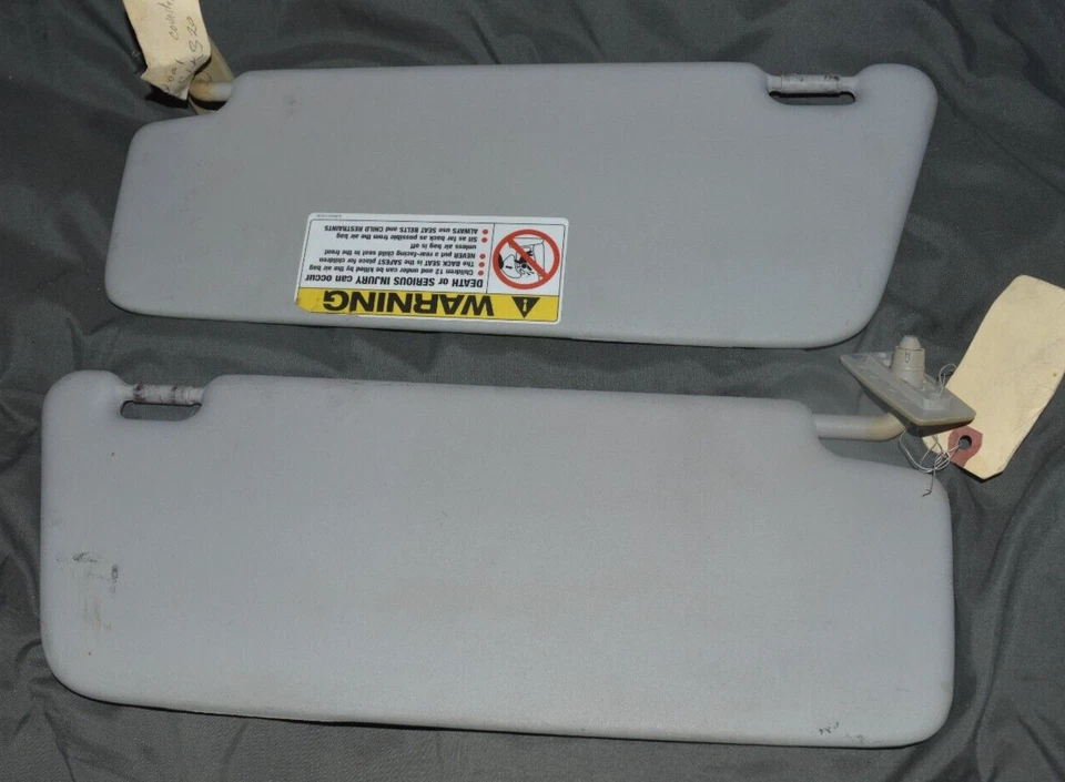 99-03 Mercedes CLK320 convertible parasoles lado conductor/pasajero gris #G12 Foto 3 de 3