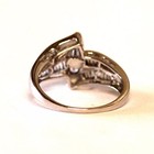 14k white gold .82ct marquise SI2 H diamond engagement ring vintage ladies 4.2g — photo 4