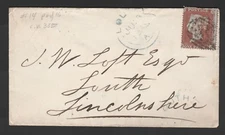 KAPPYSSTAMPS 11718-16 GREAT BRITAIN SC# 14 COVER LOUTH LINCOLNSHIRE RETAIL $225