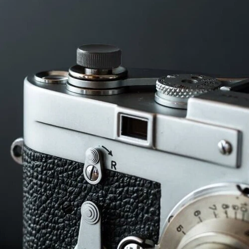 NANIGASHI Shutter Release Button Brass Black dyed finish Large Made in Japan - Image 4 of 4