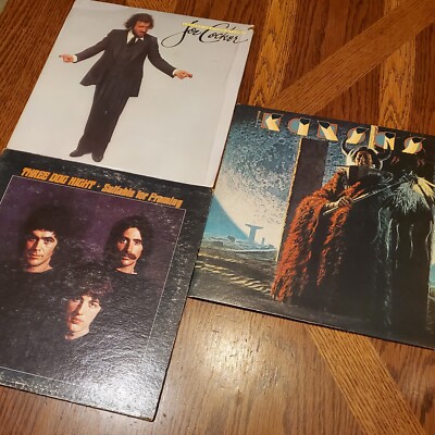 Rock LP LOT OF 3 Kansas ''Monolith'' LP FZ 36008 GF Cover, 6E-145, DS-50058 Vinyl