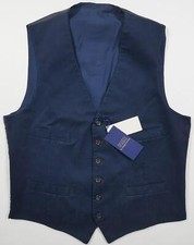 Polo Ralph Lauren Vest Waistcoat Navy Blue Suit RARE NWT